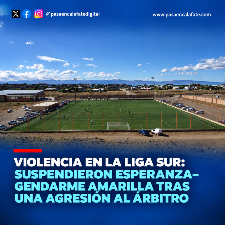 Violencia en la Liga Sur: suspendieron Esperanza–Gendarme Amarilla tras una agresión al árbitro